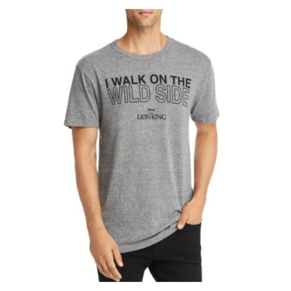HYBRID APPAREL Mens Gray Lightweight Logo Graphic Short Sleeve Classic T-Shirt M